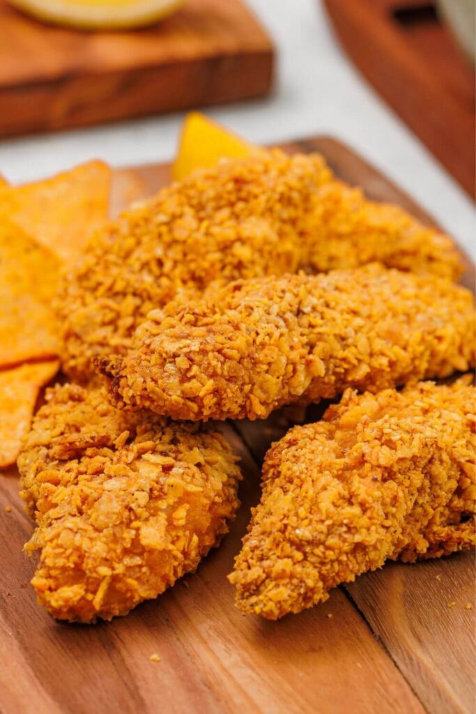 Easy Doritos Chicken Tenders Easy Dorito Chicken Tenders